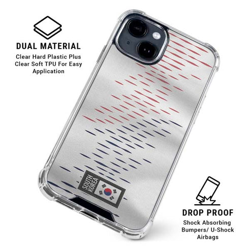 South Korea Soccer Flag iPhone 15 Clear Case